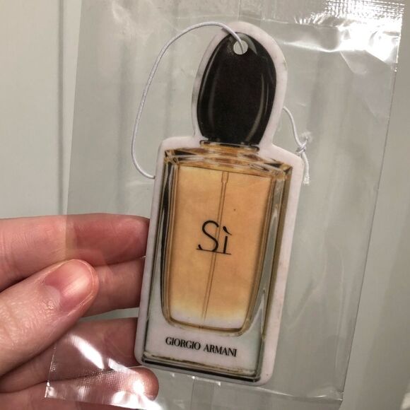 Giorgio Armani NEW Si perfum scented Car Air Freshener Sealed - Picture 1 of 2